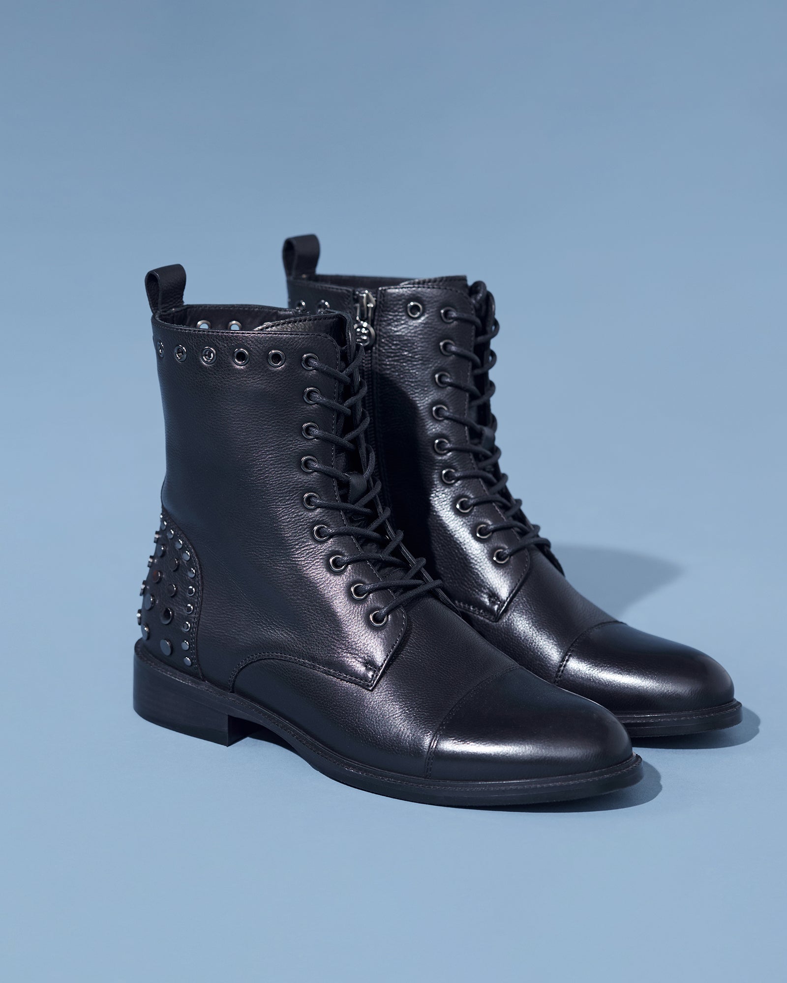 Black Studded Combat Boot Luminary Lifestyle